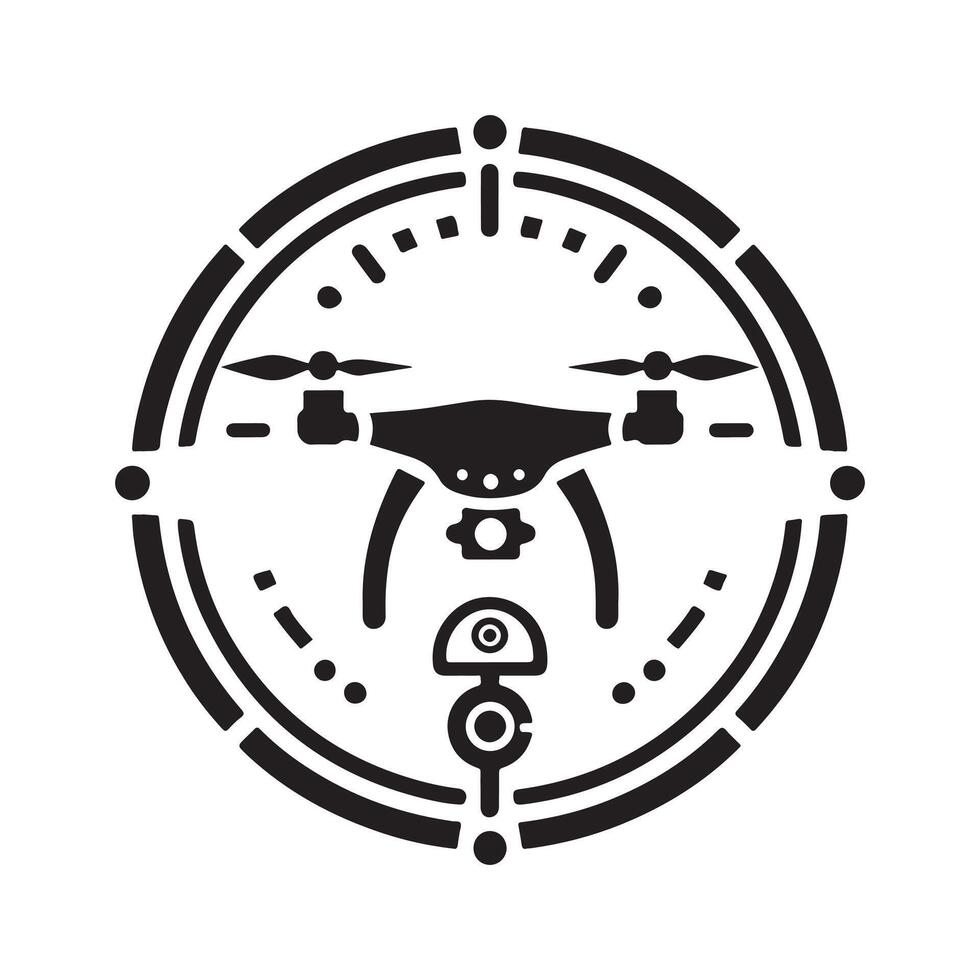 Drone Black for Business Branding vector