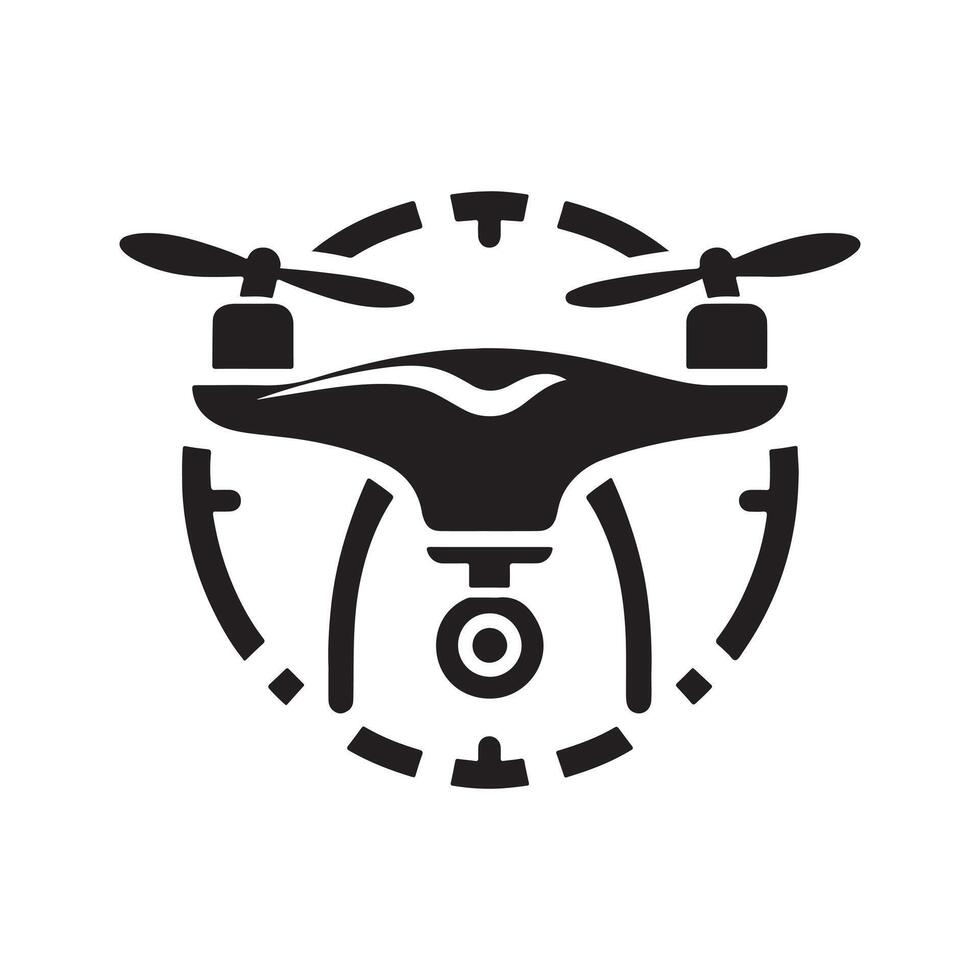Drone Black Design Template vector