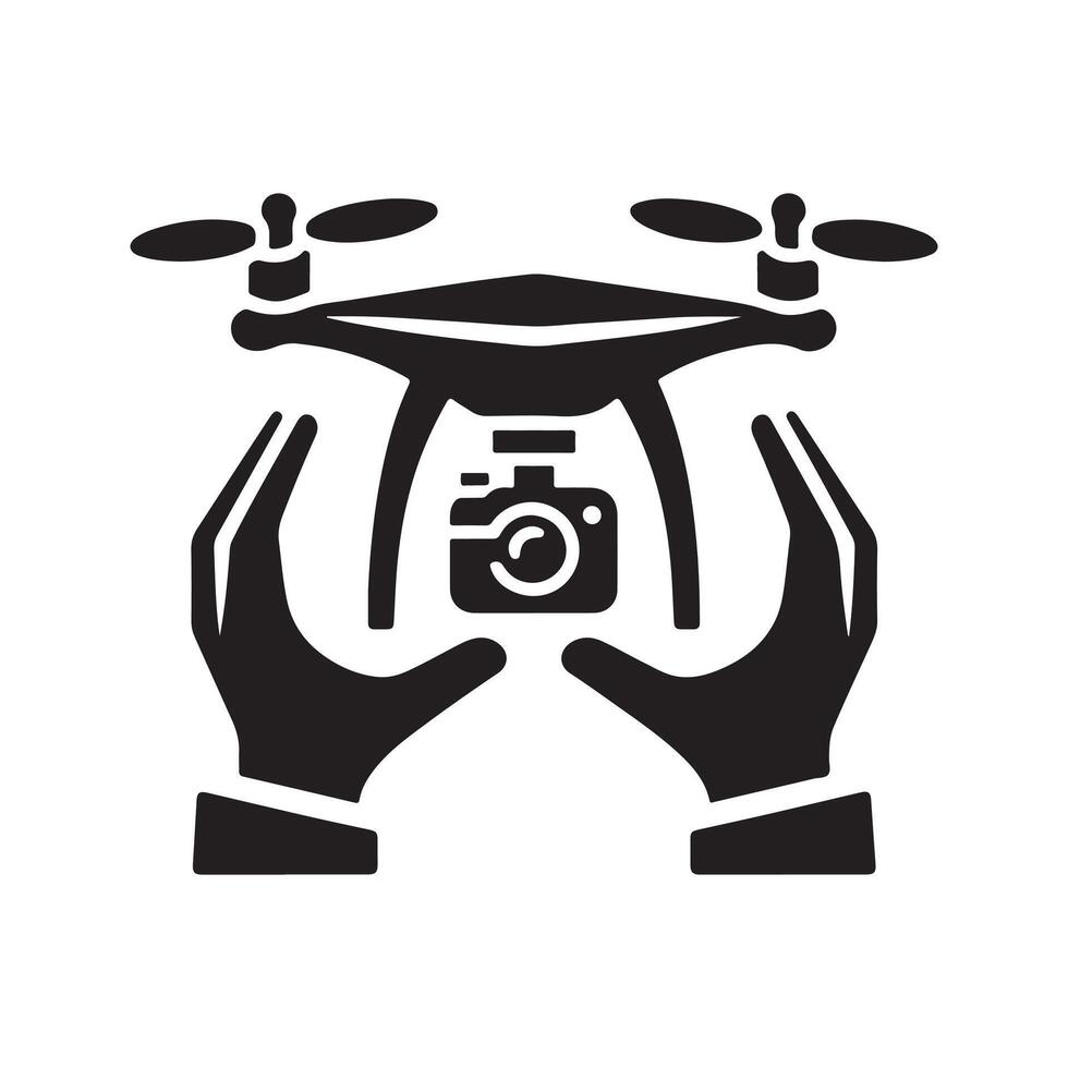 Elegant Drone Black Artwork vector