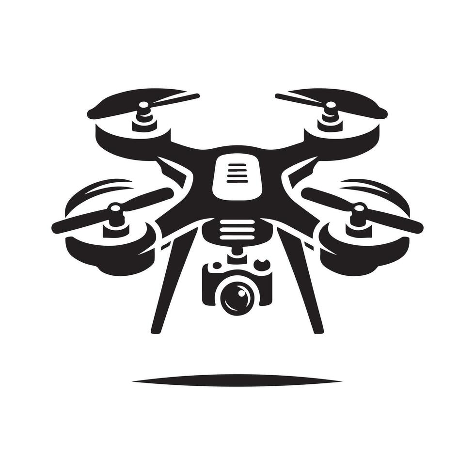 Drone Black Graphic Design vector