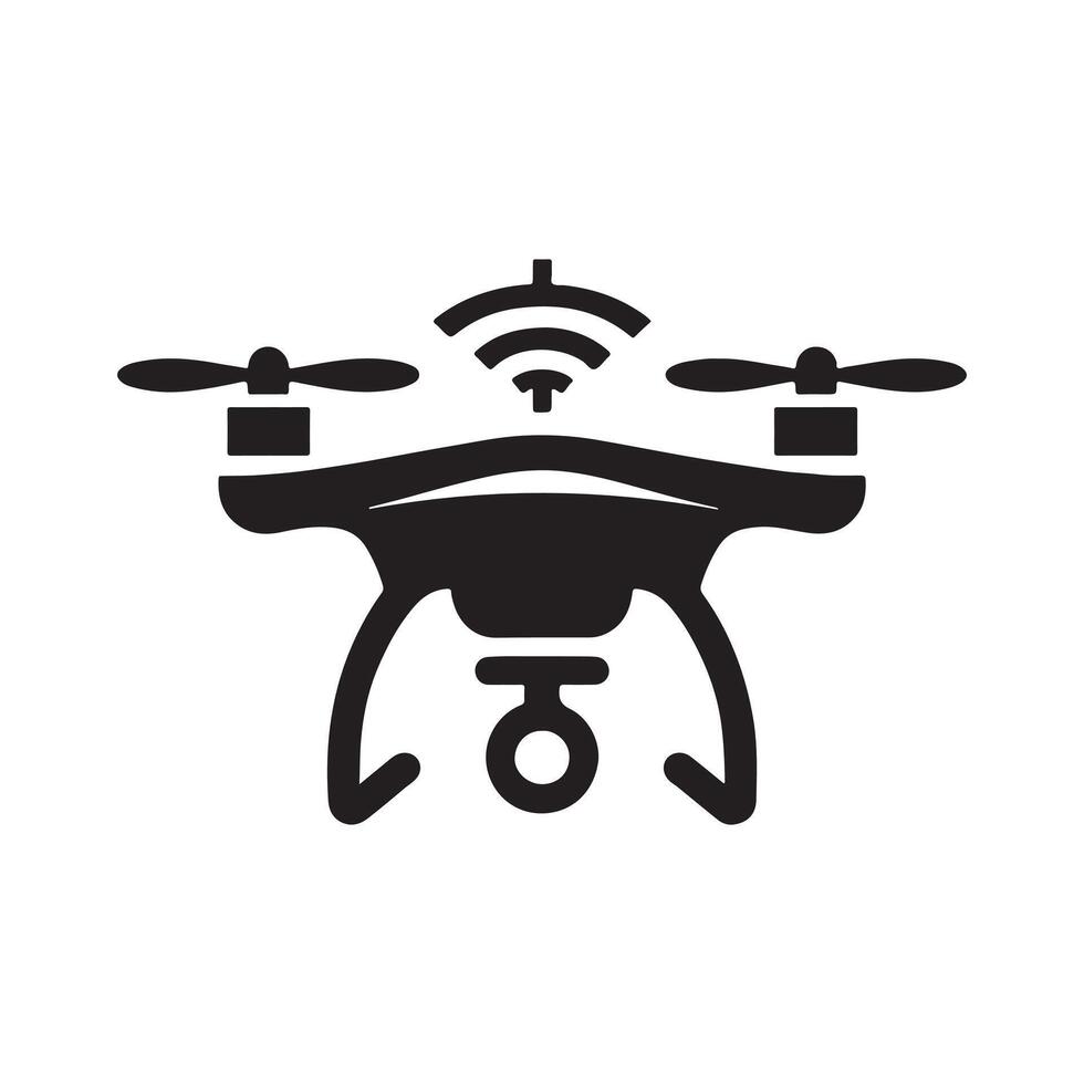Simple Drone Black Image vector