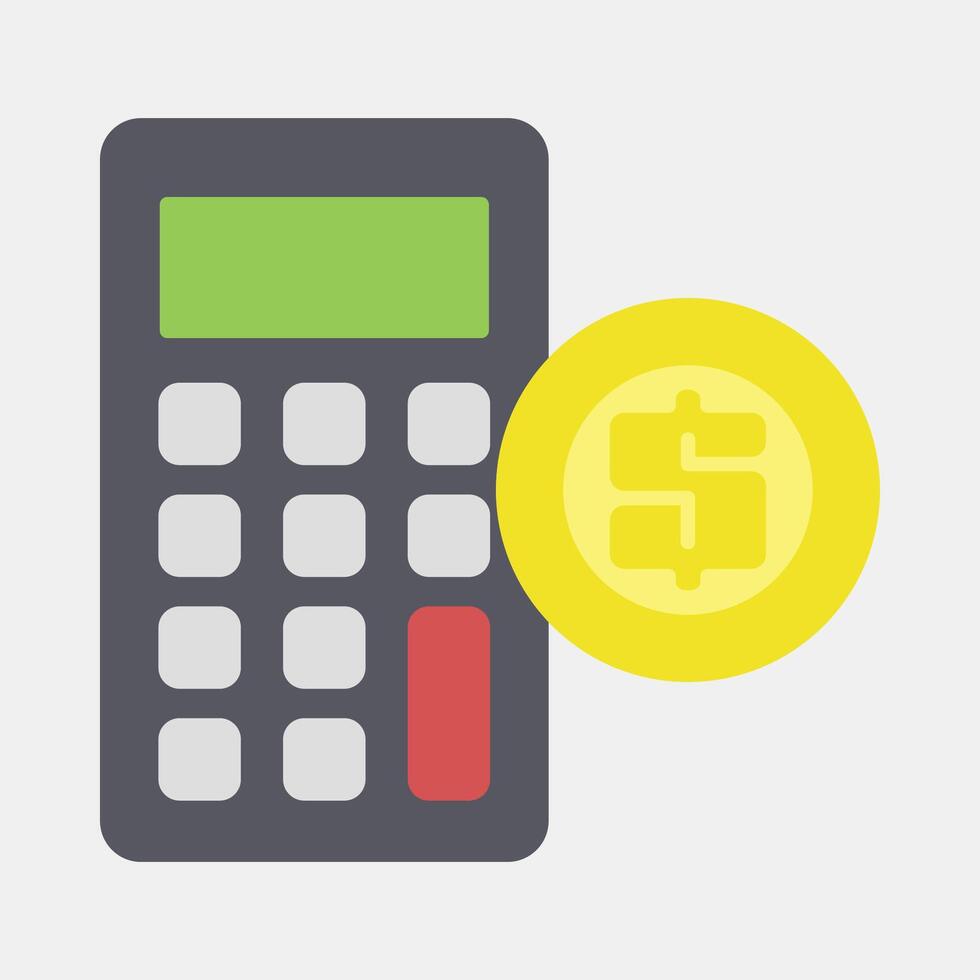 Icon accounting. Economy elements. Icon in flat style. vector