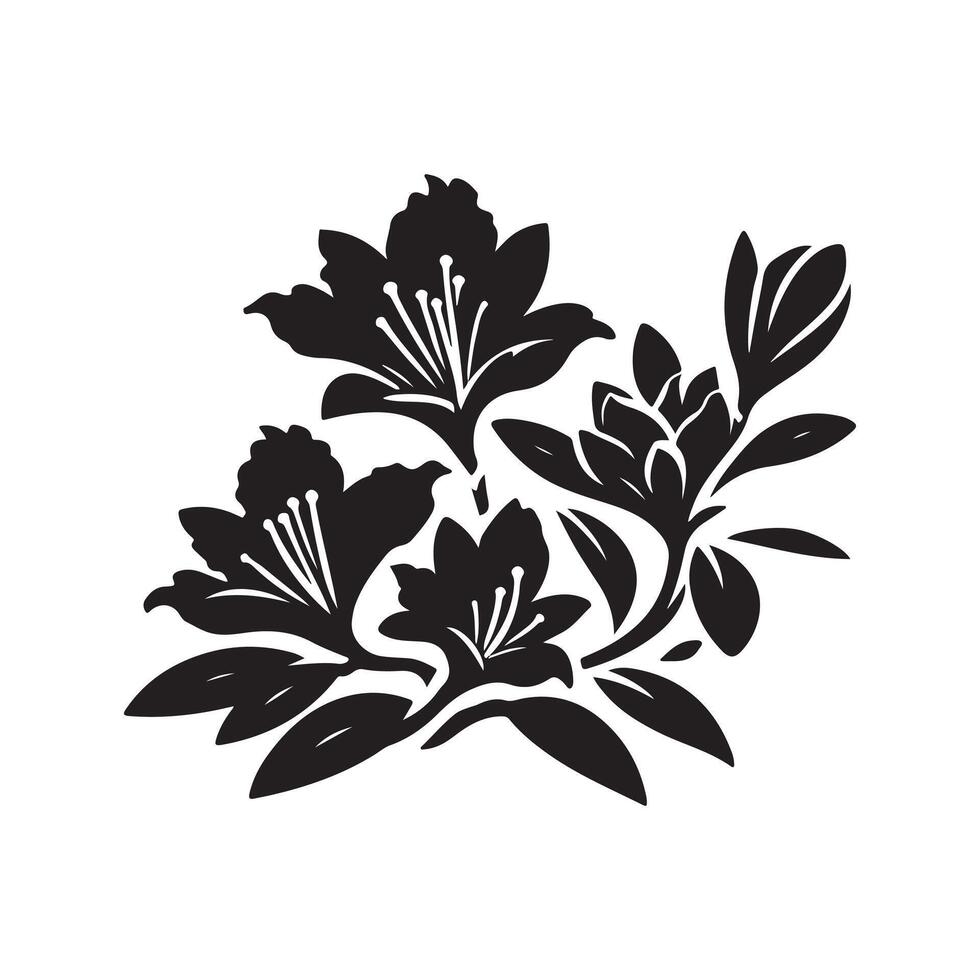 Azalea Black Design for Branding vector