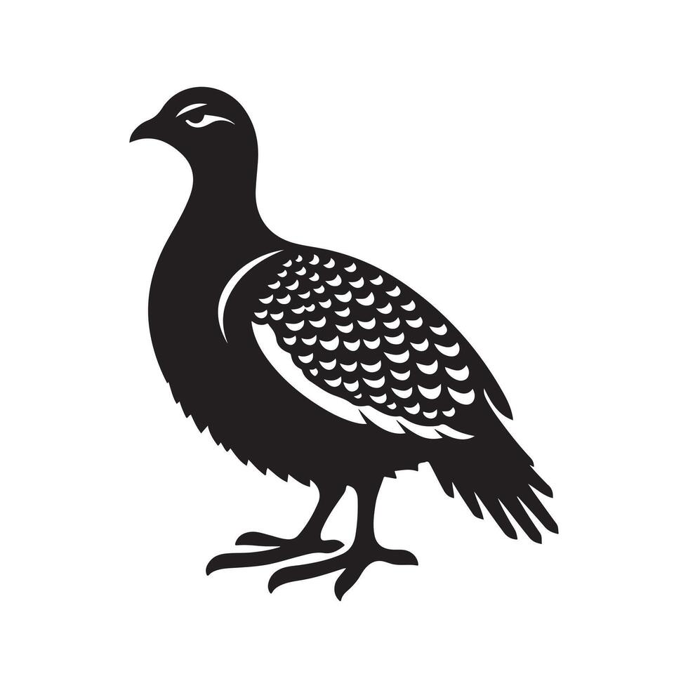 Sandgrouse Silhouette for Creative Designs vector
