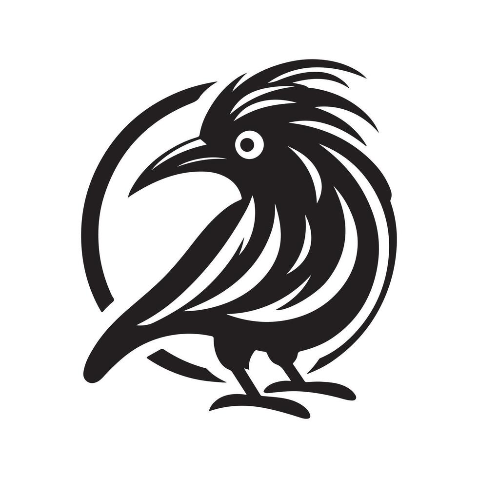 Black Kekepo Silhouette Icon Design vector