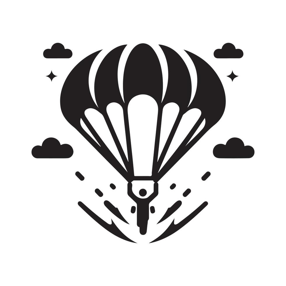 Parachute Icon High Quality vector