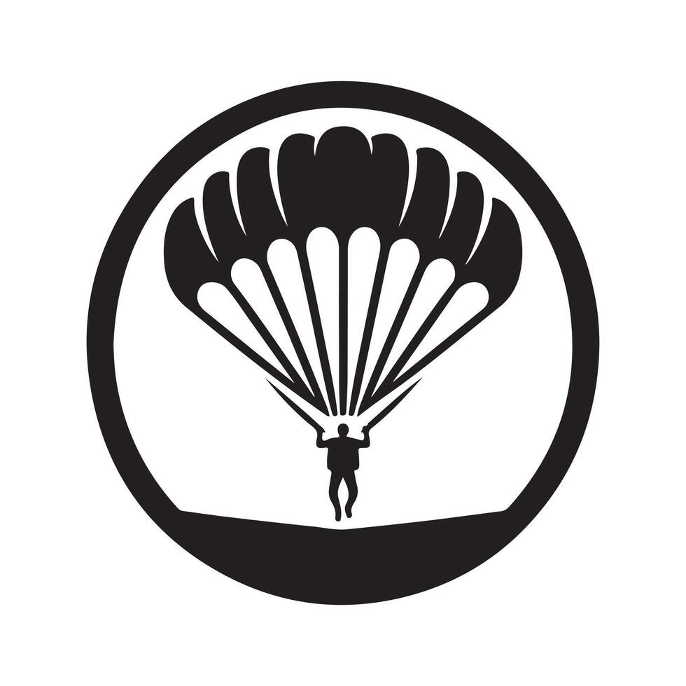 Skydiving Parachute Clipart vector