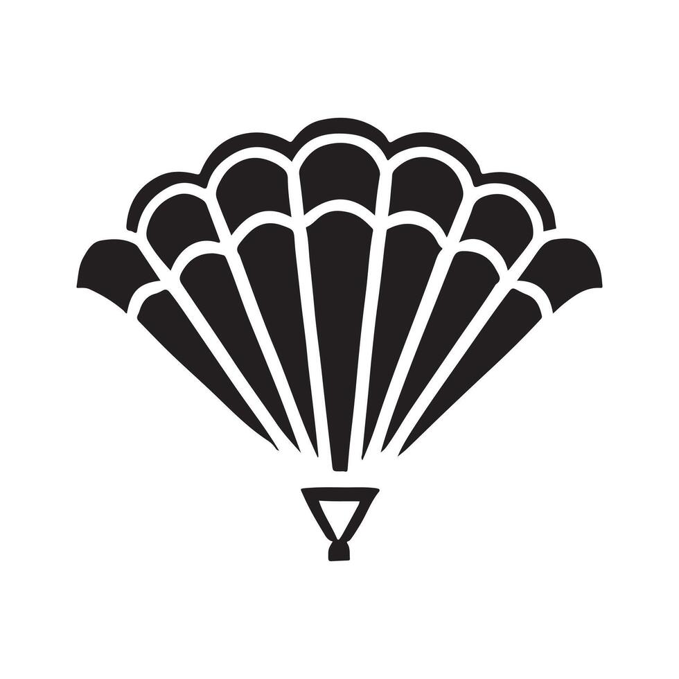 Parachute Sky Adventure Design vector