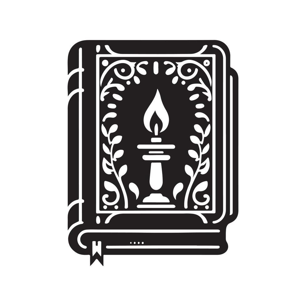 Stunning Black Book Silhouette for Digital Creatives vector