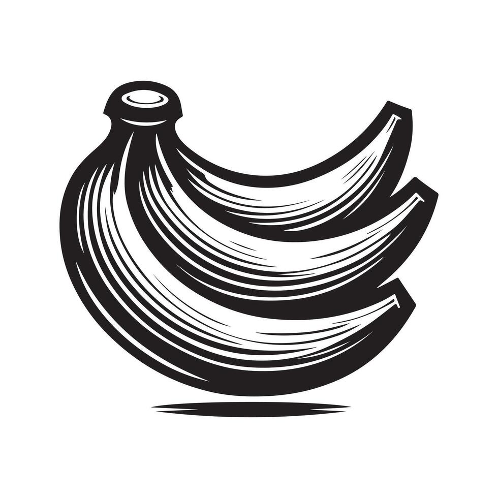Customizable Banana Black for Creators vector