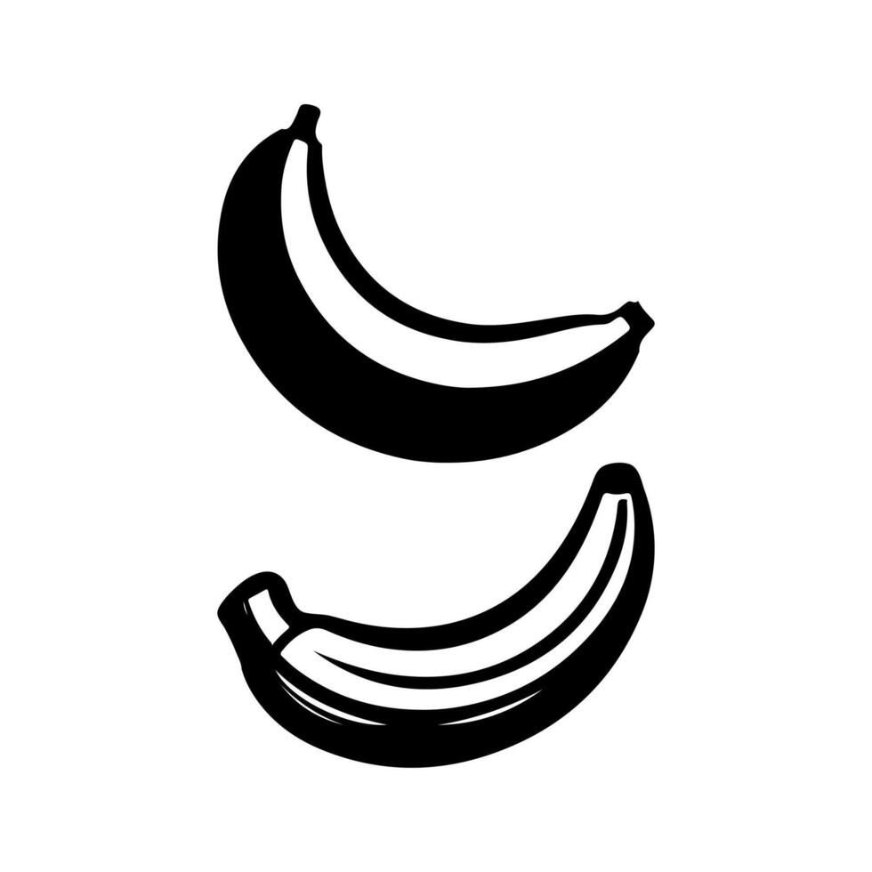 Banana Black for Mobile App Design vector