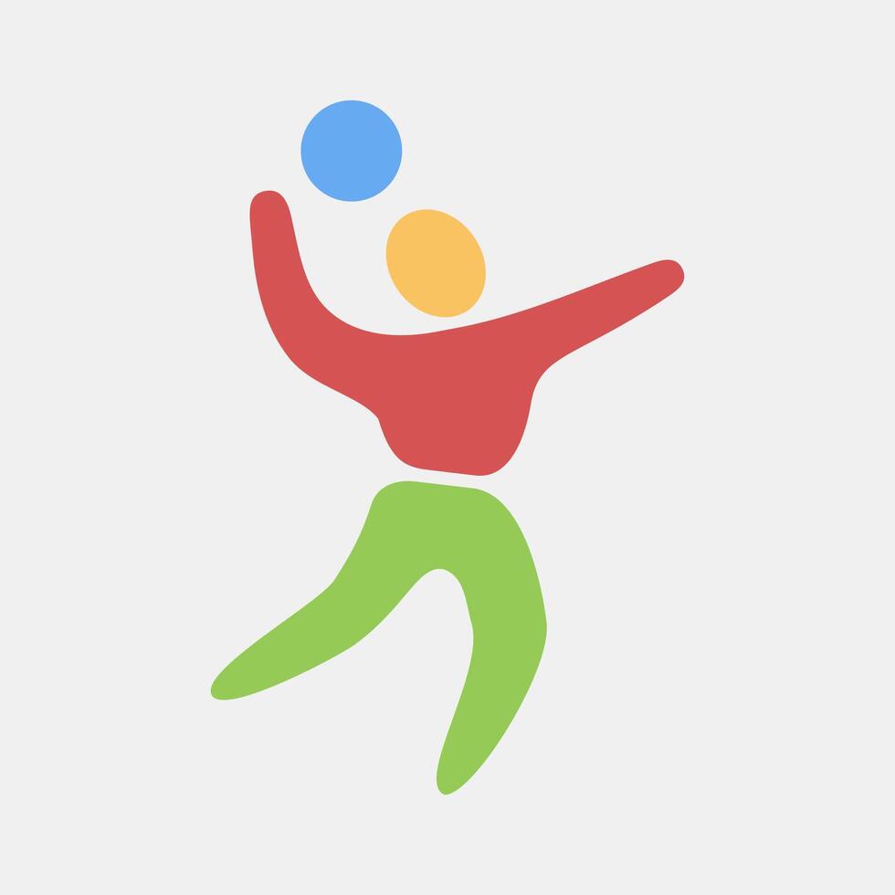 Icon volleyball. Olympics Sports elements. Icon in flat style. vector