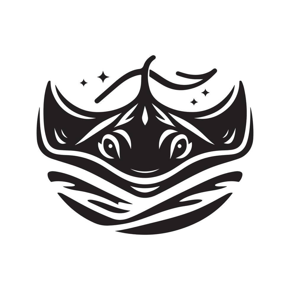 Professional Stingray Black Graphic vector