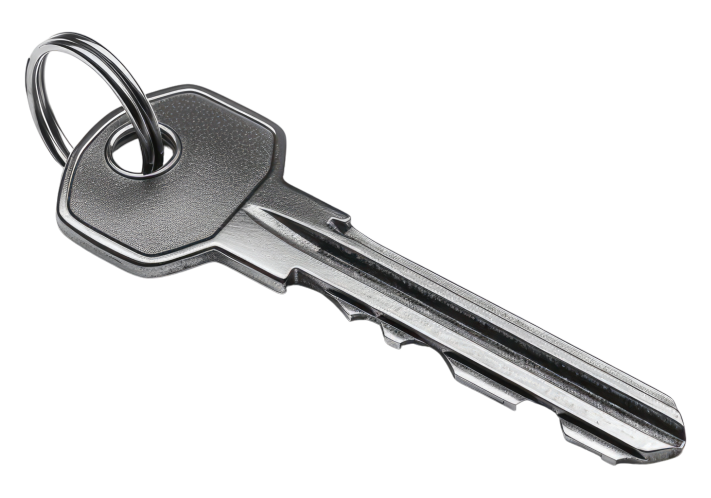 Metallic lock key png