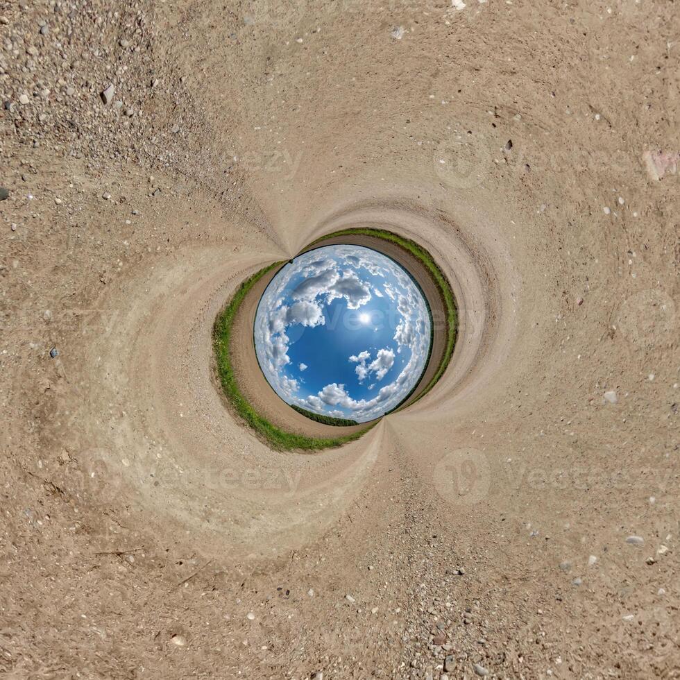 A view of the earth from above photo