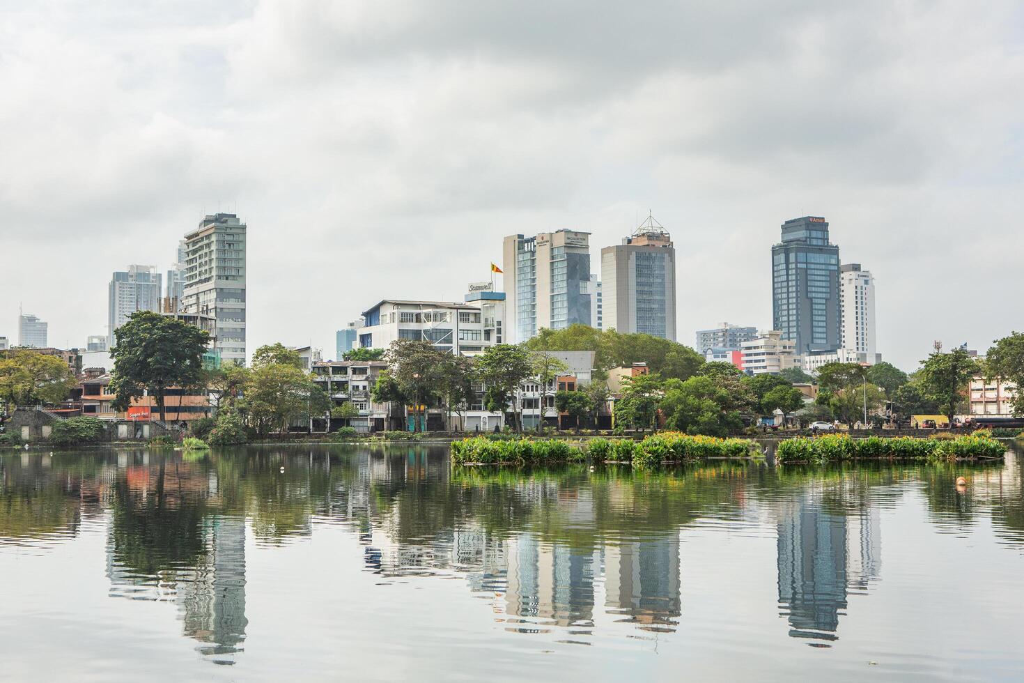 Colombo, Sri Lanka, 16 january 2025, panorama of Photo with a beautiful landscape of the city of Colombo, the capital of the island of Sri Lanka