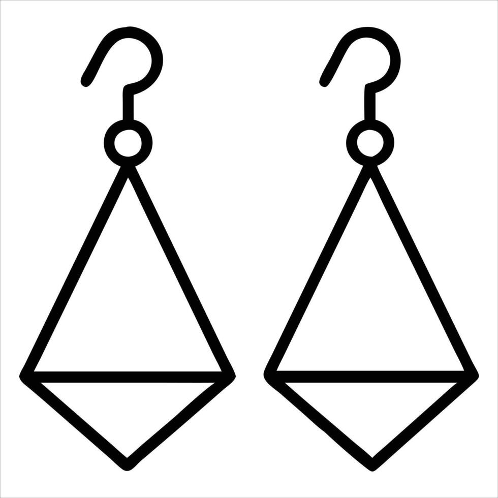 Geometric Earring Design for Jewelry Sublimation Printing vector