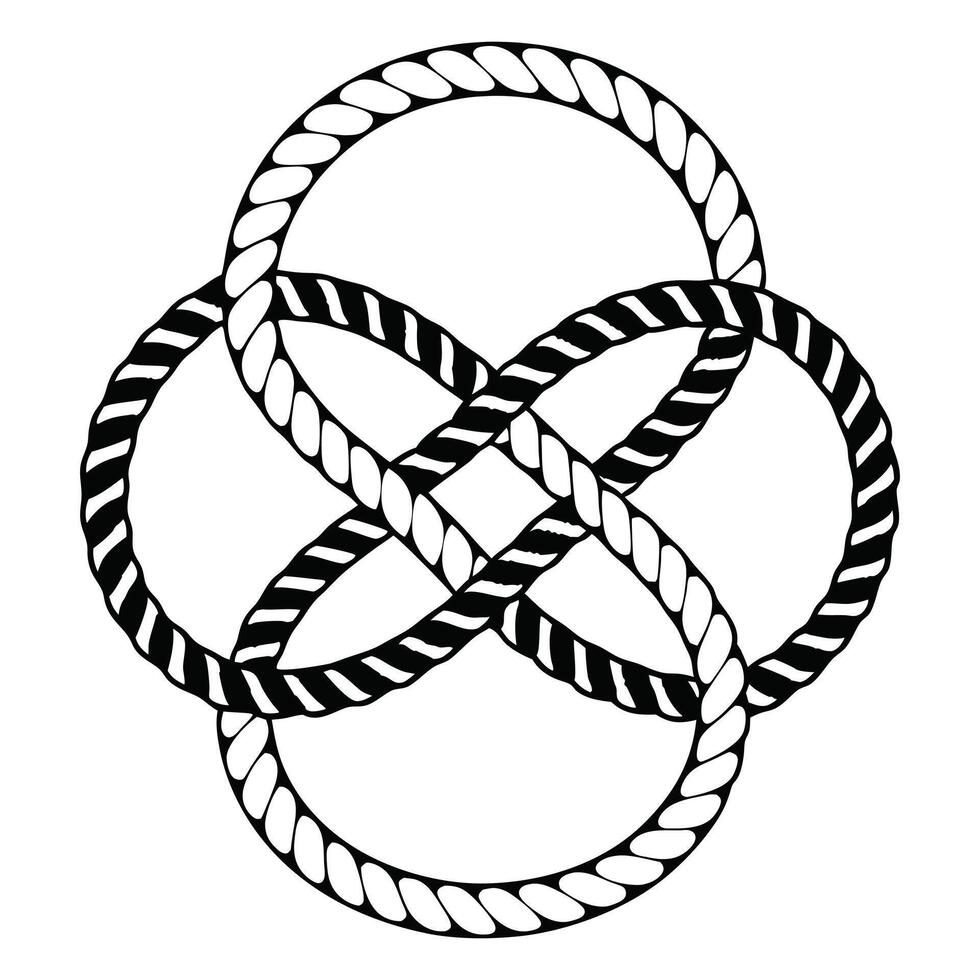 Nautical Knot Clipart for Rope Art Projects vector