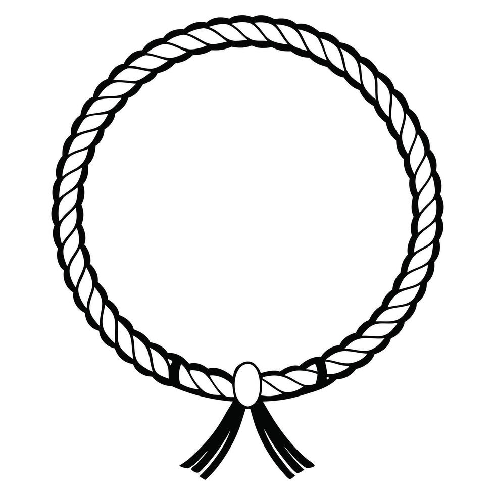 Creative Nautical Knot Design for Rope Clipart Art vector
