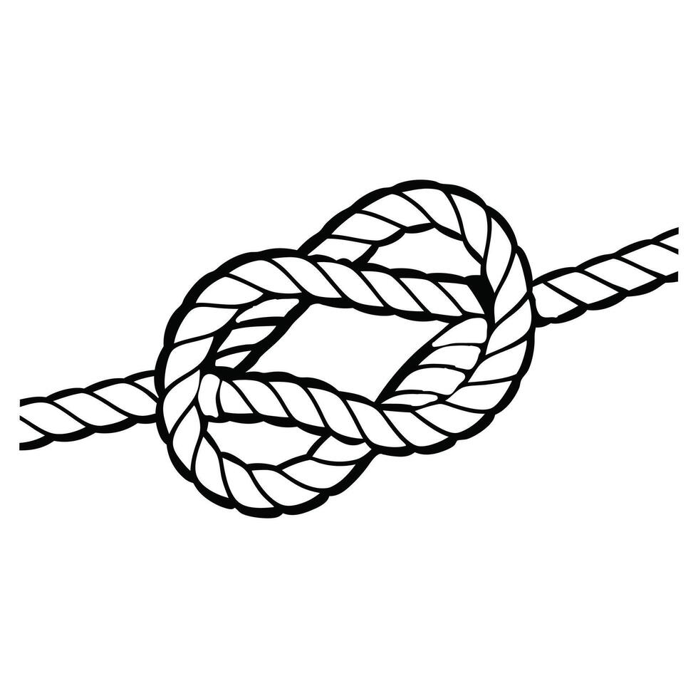Nautical Knot Rope Clipart for Graphic Design Project vector