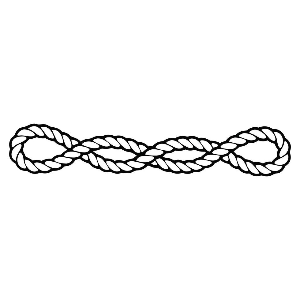 Nautical Knot Rope Clipart for Custom Art vector