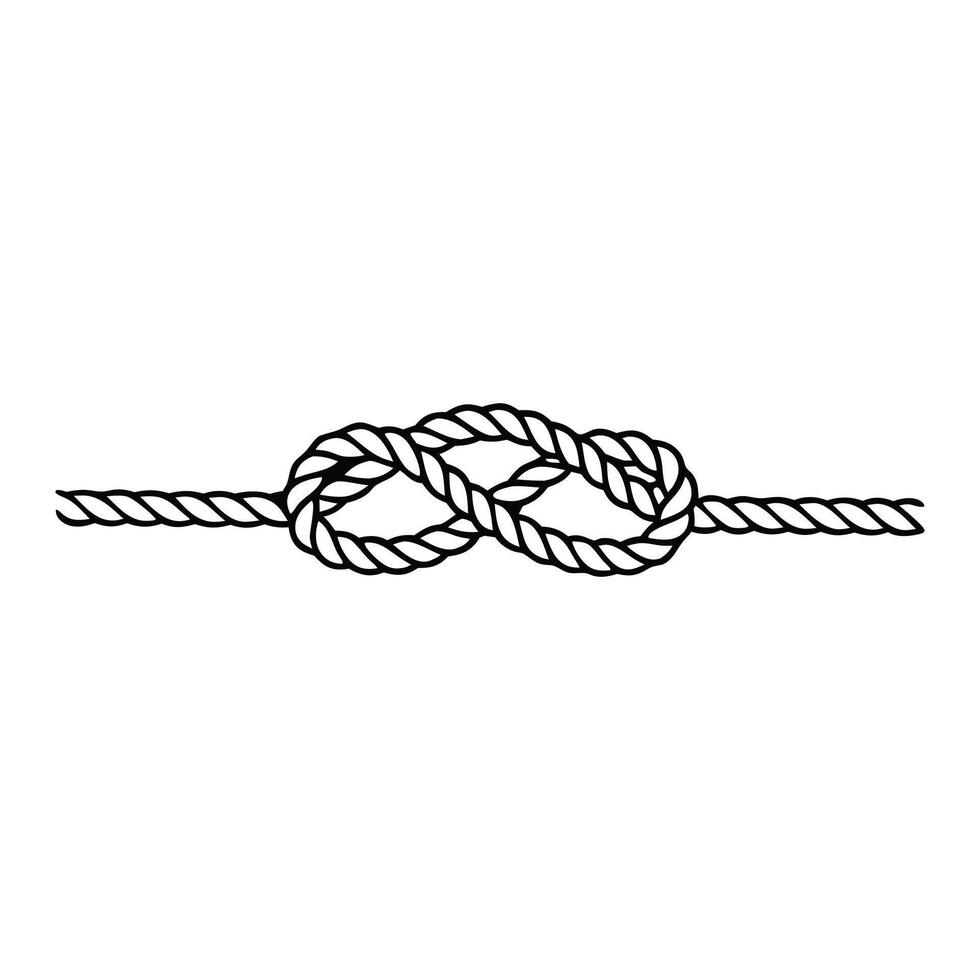 Nautical Knot Rope Clipart for Custom Art Projects vector
