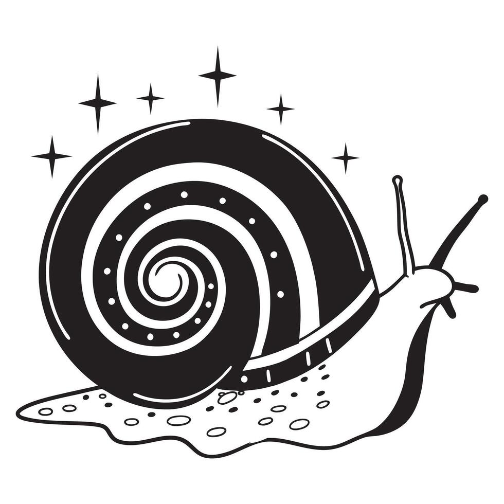 Snail Animal Design for Handcrafted Art Creation vector