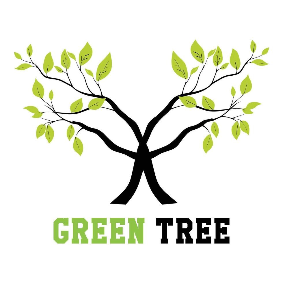 Tranquil Bonsai Tree Logo in an Abstract Minimalist Style vector