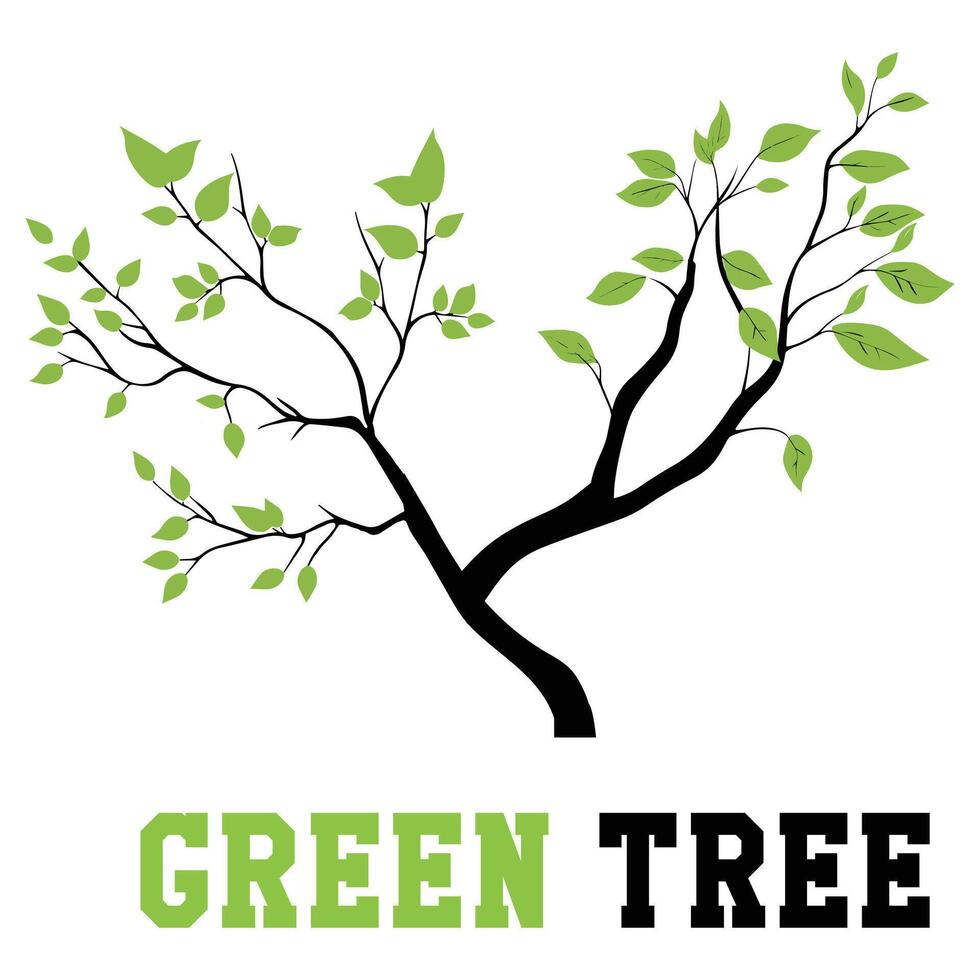 Stylized Bonsai Tree Logo with an Artistic Abstract Twist vector