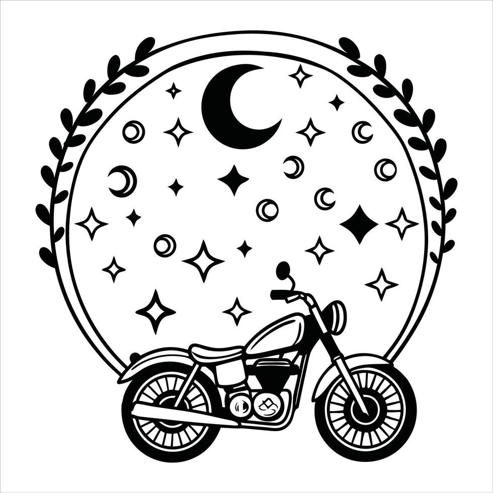 Motorcycle Rider Clipart for Thrilling Adventure Scene Design vector