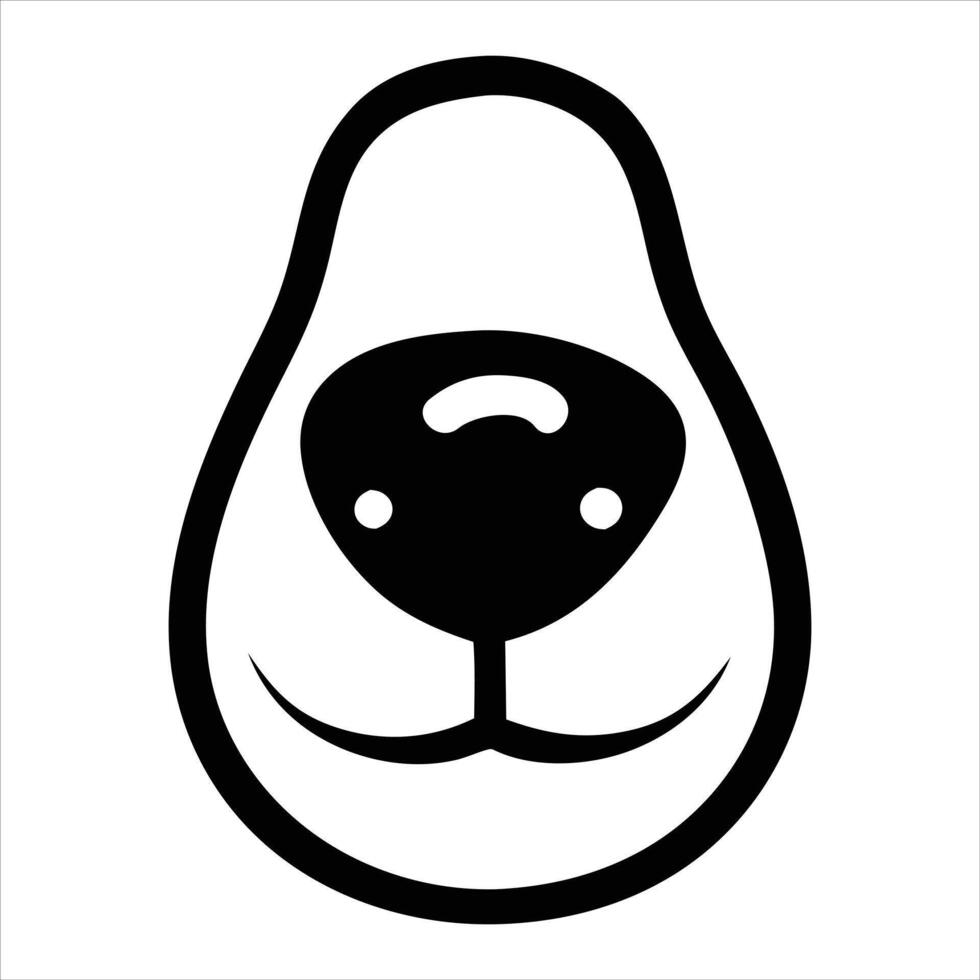 Dog Funny facial expression illustration vector