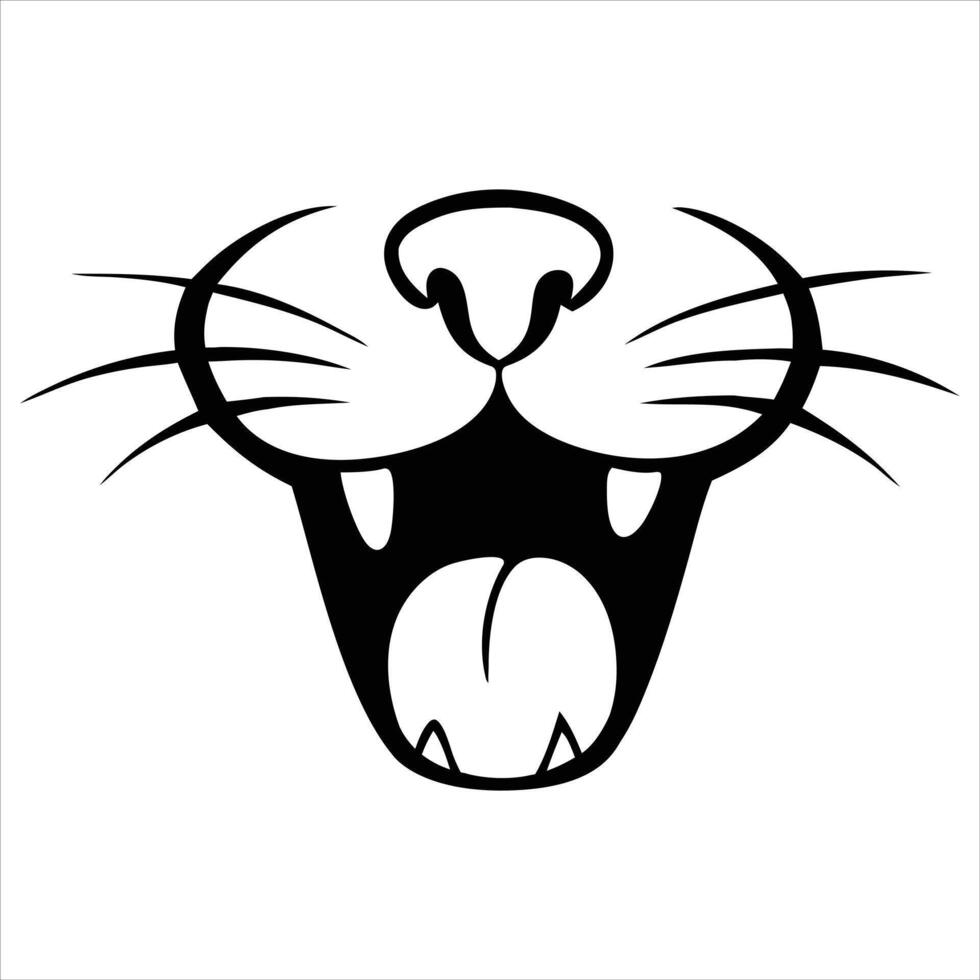 Whimsical Comic Face Expressions in Illustration vector