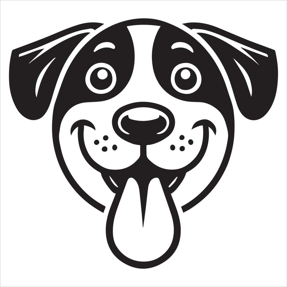 Funny Facial Expression Animal Clipart Design vector