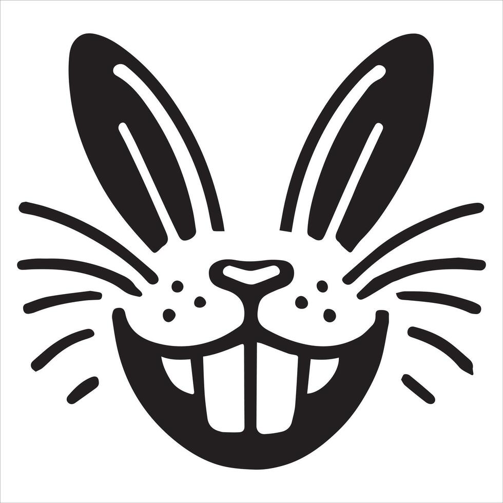 Whimsical Animal Face Illustration and Clipart vector