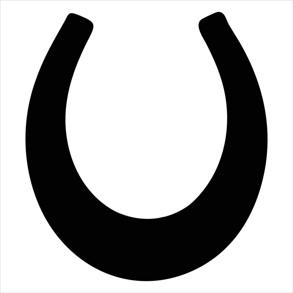 Horse Racing Artwork and Horseshoe Illustration vector