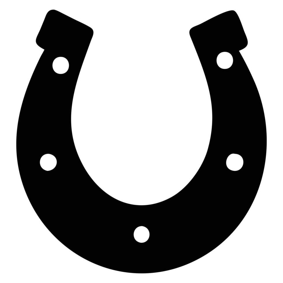 Horseshoe Illustrations for Horse Racing Art Project vector