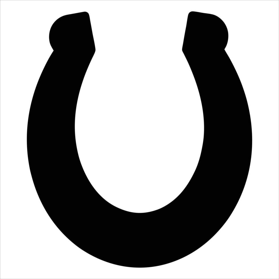 Horse Racing Design Featuring Horseshoe Illustration vector