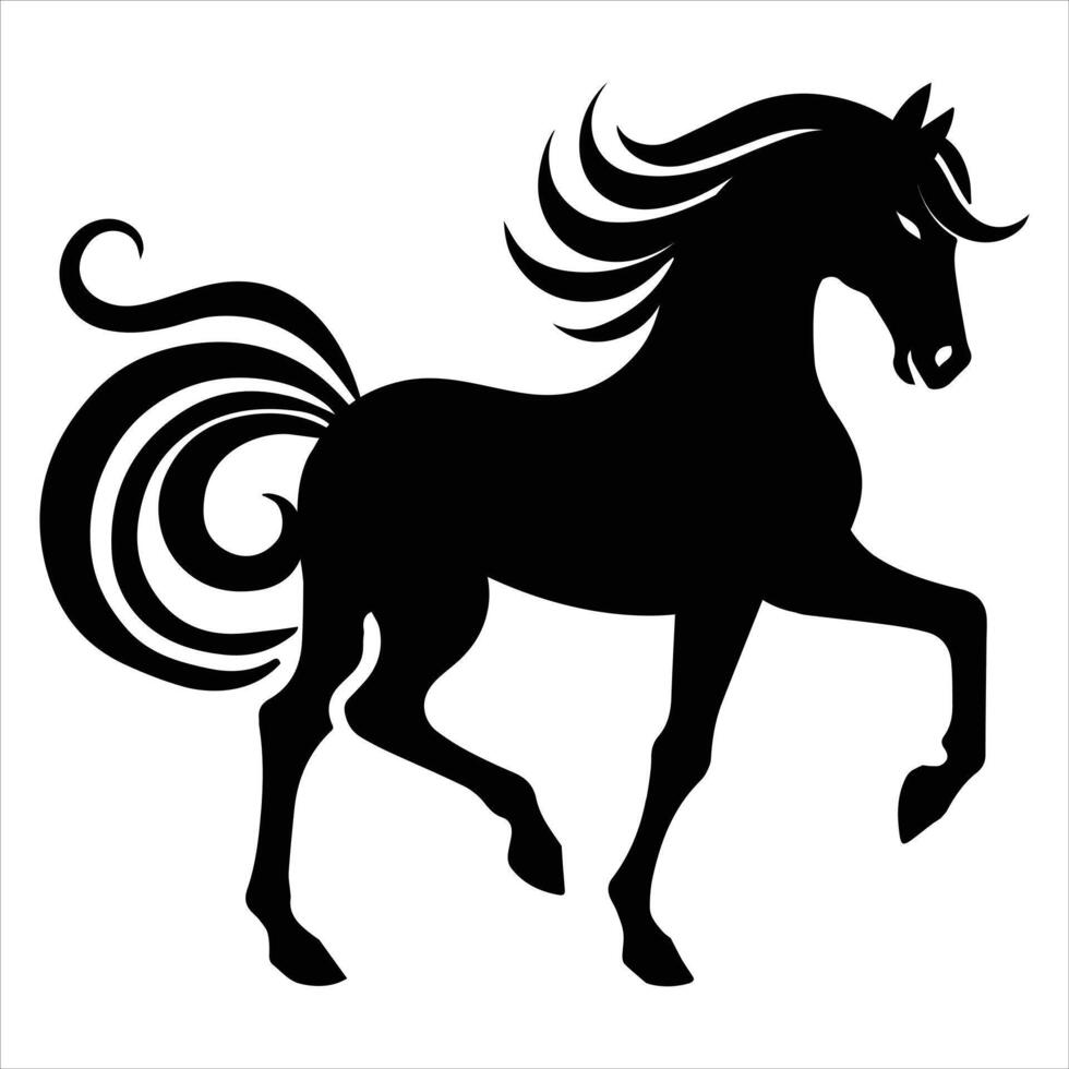 Horse Racing Silhouette Design and Equestrian Illustration vector
