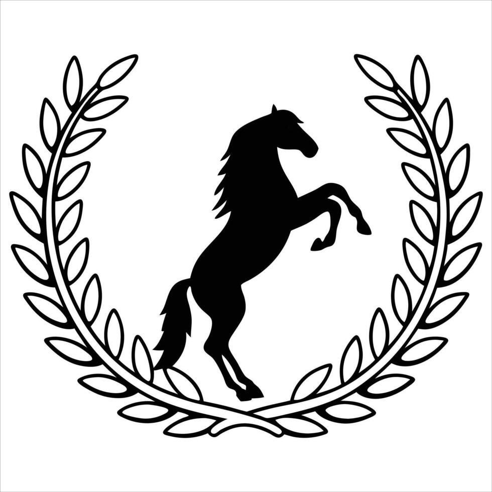 Horse Racing Design and Equestrian Illustration vector