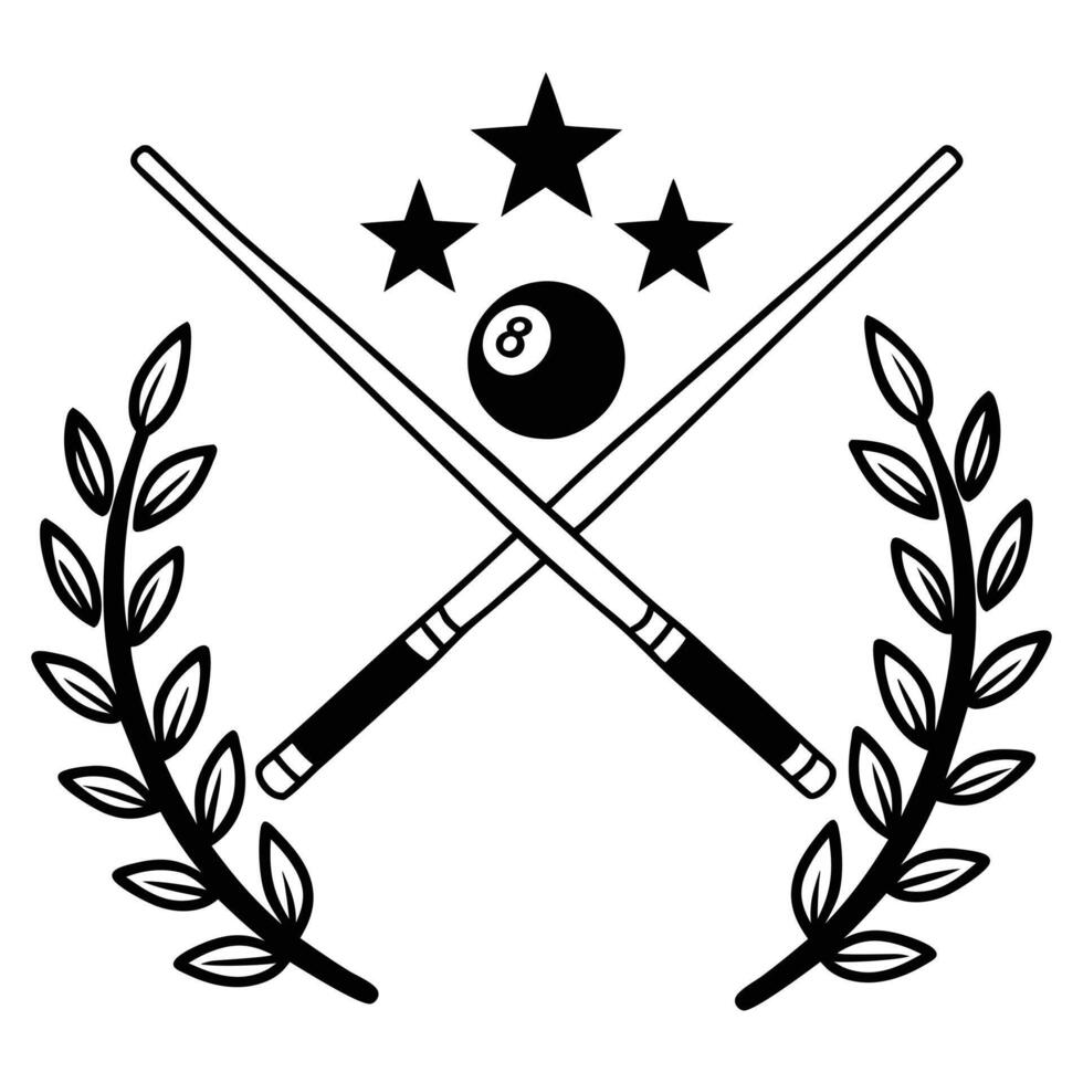 Design Concept of Billiard Balls and Snooker Gear vector