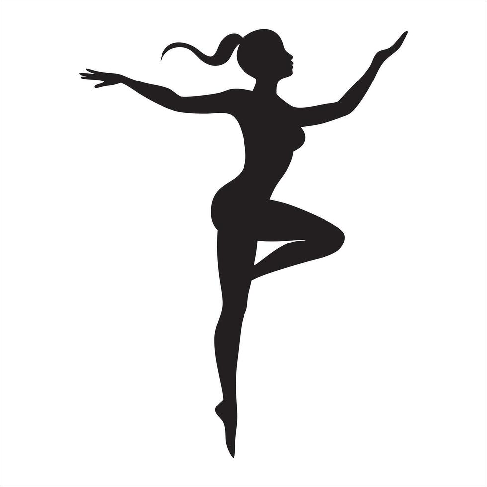 Gymnastics Girl Performing on Bars Clipart vector