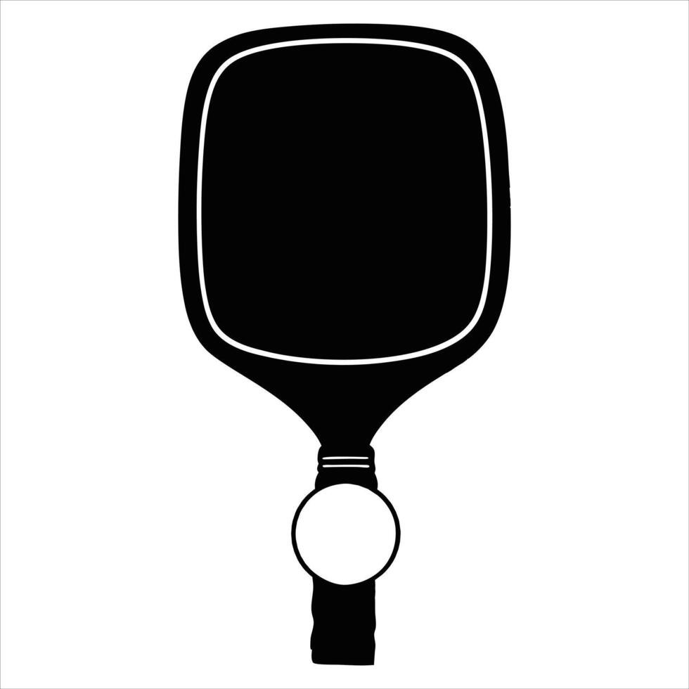 Dynamic Pickleball Paddles and Ball Clipart vector