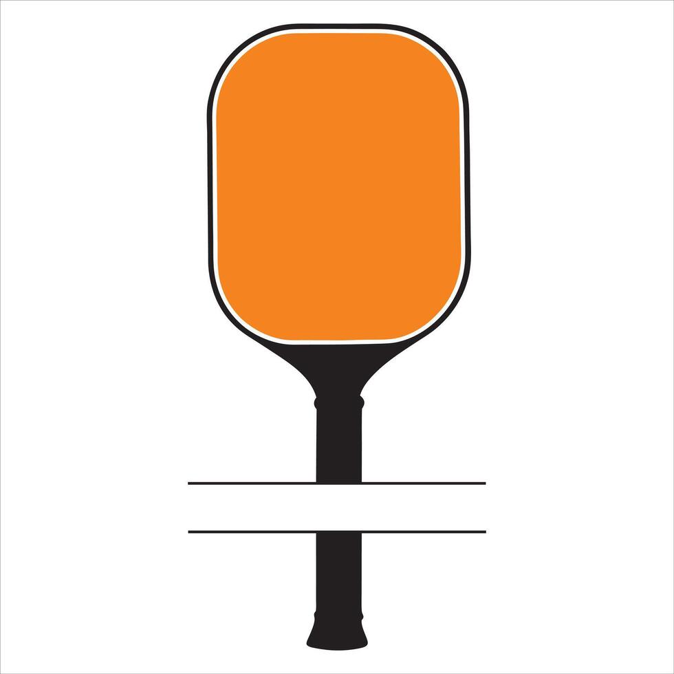 Pickle Racket with Ball Illustration vector