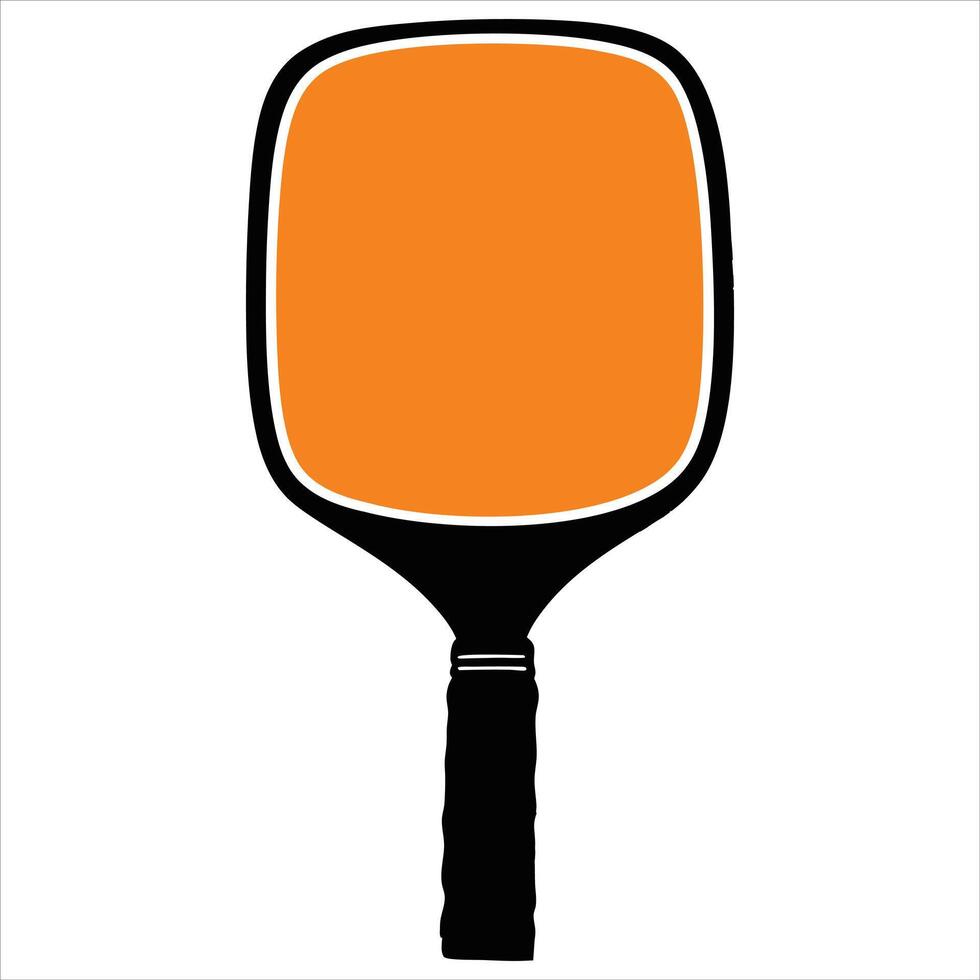 Pickleball Paddle and Ball Sports Icon vector