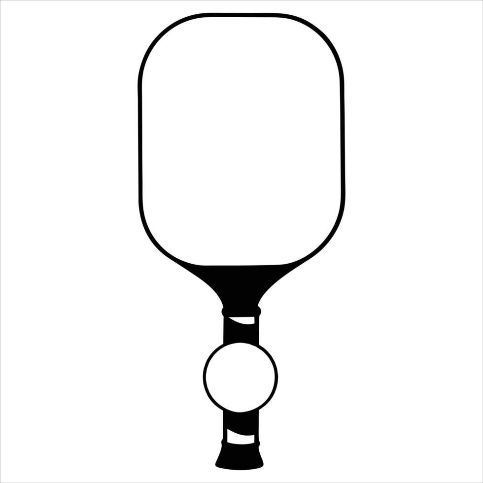 Bold Pickleball Paddle and Ball Design vector