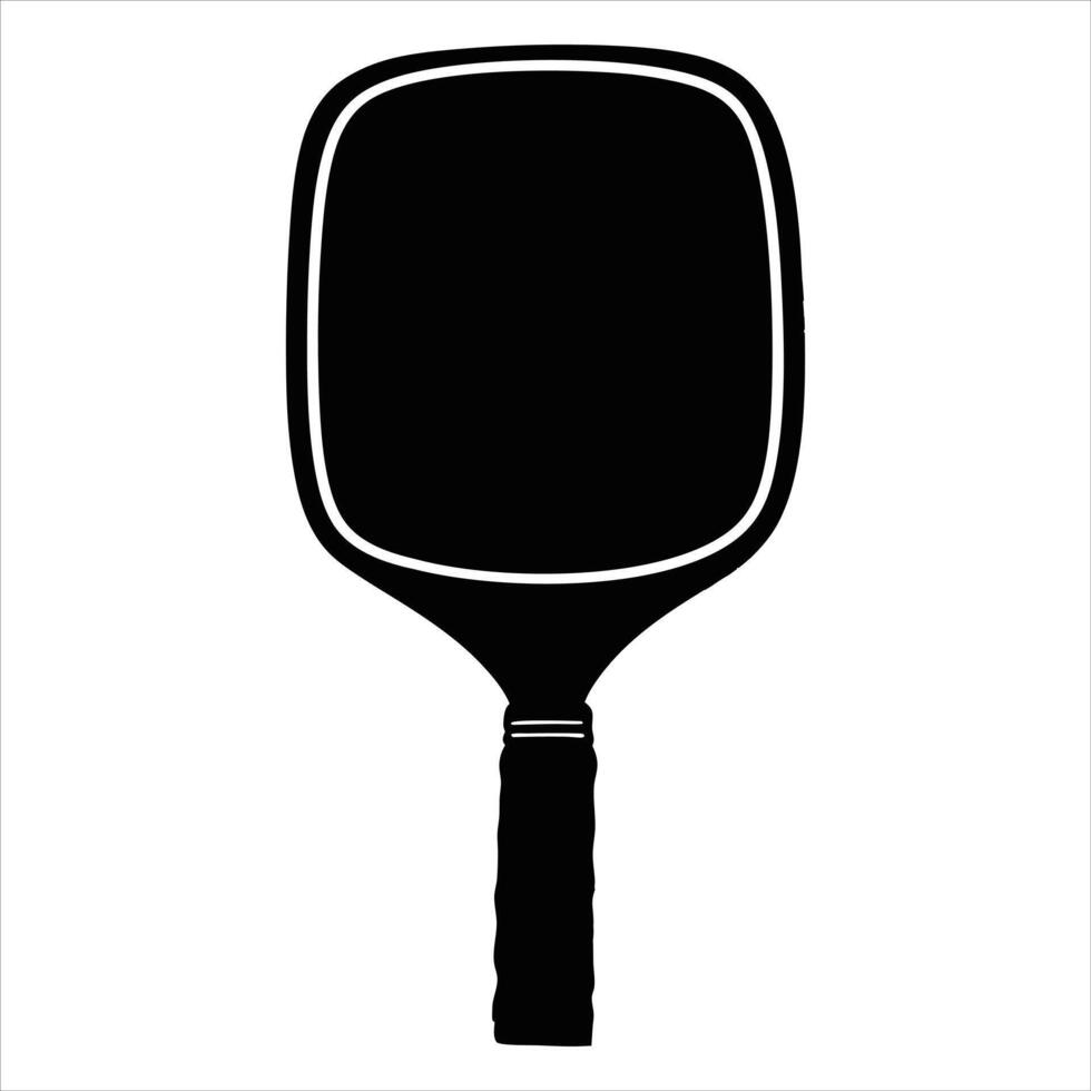 Pickleball Paddle and Ball Sports Artwork vector