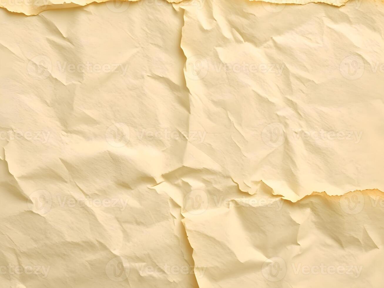 Crumpled paper background with creases photo