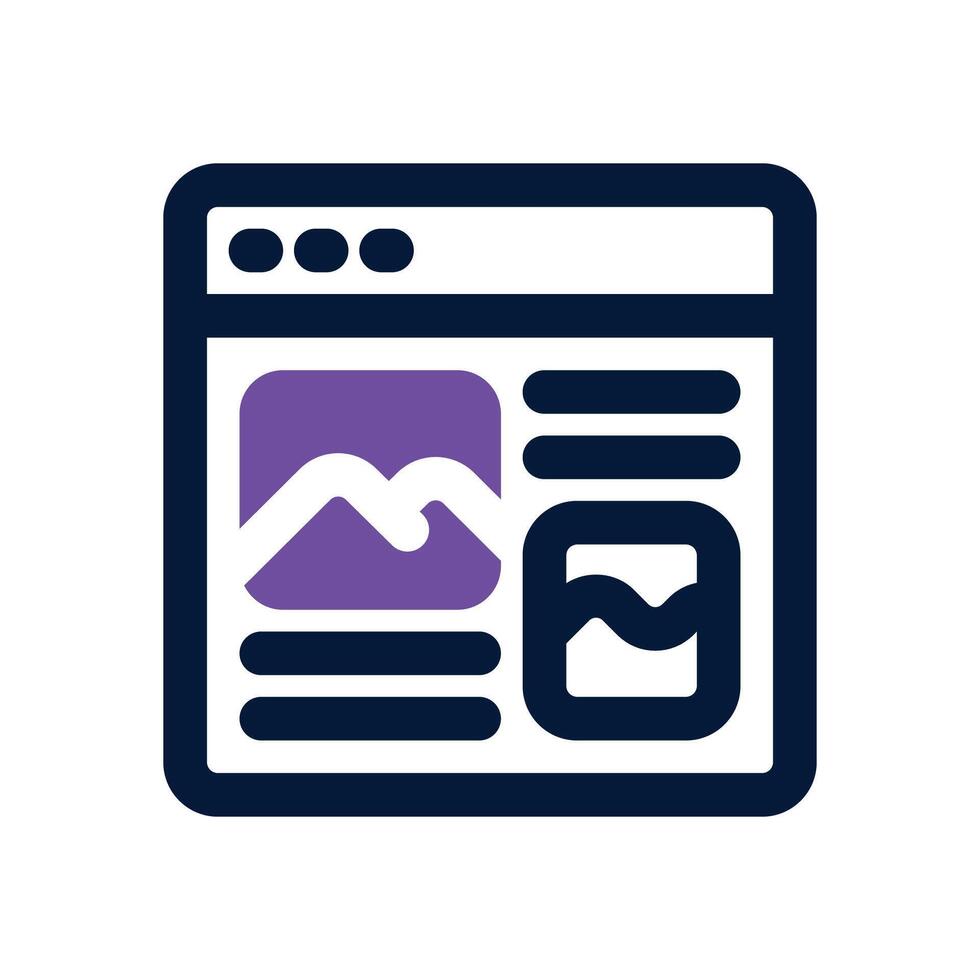 article dual tone icon. Sleek and modern icon for websites, mobile apps, marketing materials, and corporate design. Fully scalable and ready to use. vector