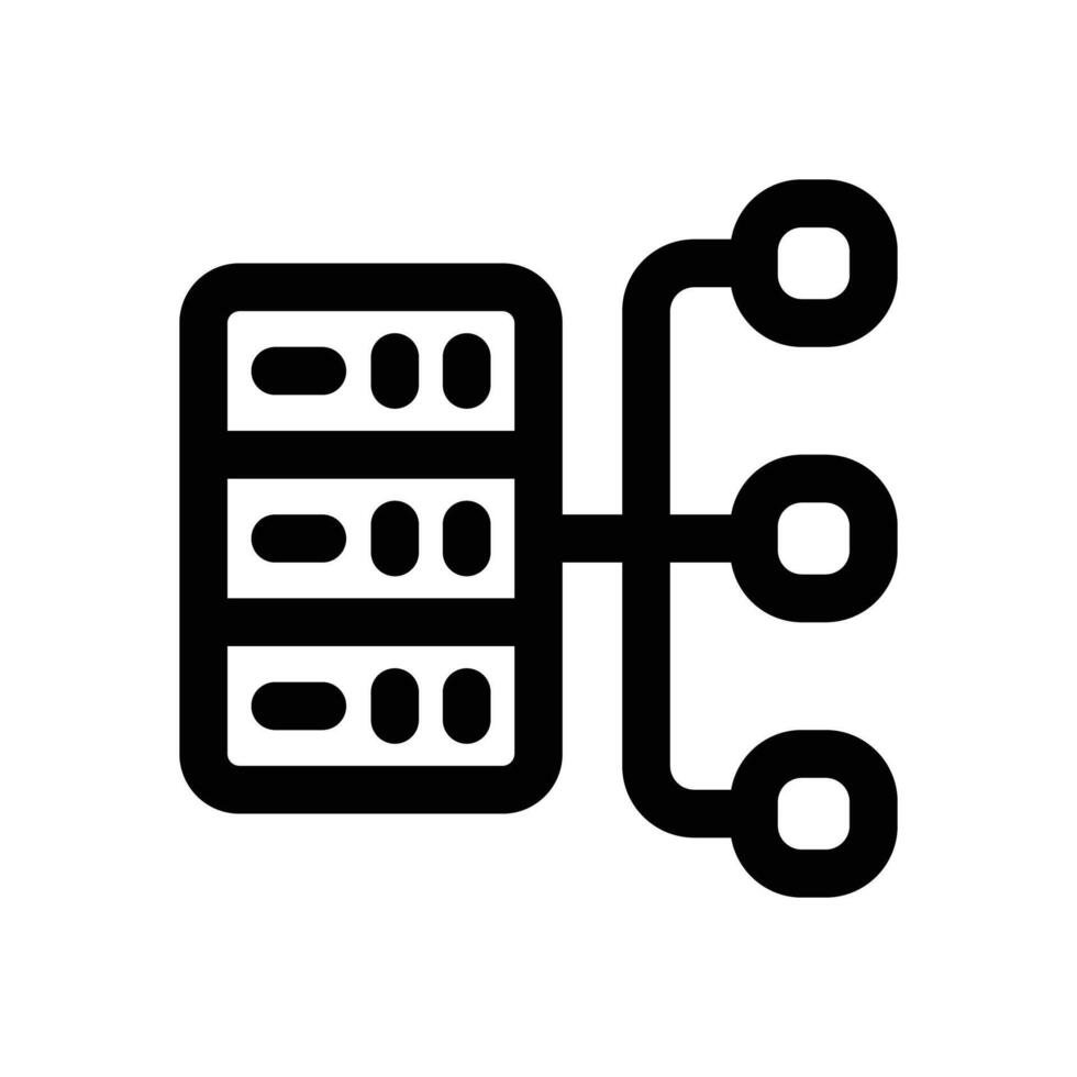 data network line icon. Clean and minimalist icon for websites, mobile apps, presentations, and logos. Fully scalable and customizable for any project. vector