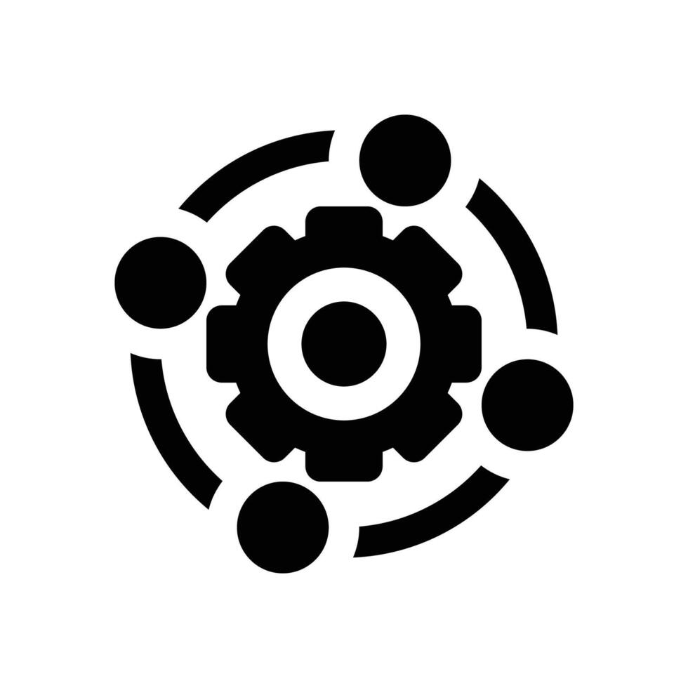 system integration glyph icon. Strong and solid icon for websites, mobile interfaces, presentations, and visual branding. High quality and easy to edit. vector